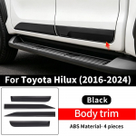 2016-2025 Toyota Hilux'i autoukse kokkup&otilde;rkevastased v&auml;lised dekoratsiooni uuendus- ja modifikatsioonitarvikud must