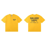 ROADVIBE Vintage High Street T-s&auml;rk Gallery Dept Tr&uuml;kitud S&auml;rk Moodne T&auml;hetr&uuml;kiga T-s&auml;rk Vabaaja &Uuml;mmarguse Kaelusega T-s&auml;rk Naiste T-s&auml;rk Suvine Br&auml;ndi Top L yellow