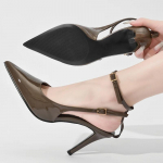 Naiste k&otilde;rged kontsad Pulmad Pruut Rihmadega Paelad Kontsad Naiste Kingad Slingback Pointe Kontor Stiletto Pidu K&otilde;rgekontsalised Kingad 35