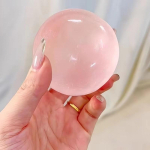 K&auml;sitsi valmistatud kookos&otilde;li squishy pall aeglaselt t&otilde;usev fidget stressipall selge želee sensoorne pall pehme stressileevendusm&auml;nguasi t&auml;iskasvanutele roosa