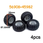 Ehitusklotsid Rattarumm Tehniline Rehv DIY Klotsid Auto Veoauto 69909 56908 32019 86652 56908 45982 41897 56908 54120