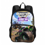 Monster Jam &uuml;mmargune esikott seljakott koomiksimustriga uus trendikas &otilde;pilane kooli parim kaaslane &uuml;likoolilinnakus s&uuml;nnip&auml;evakingitus