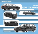 Mortal 1:64 E30 Touring Must R&uuml;&uuml;tel Sinine Oranž Valge Valatud Mudelauto