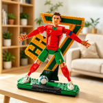 854 tk CR7 Jalgpalli Superstaar 3D ehitusklotsid Spordi Legend Mudel DIY kokkupanek Kodu Kaunistus F&auml;nnide Kogu S&uuml;nnip&auml;evakingitus NO ORIGINAL BOX