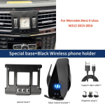 Spetsiaalne autokinnitus mobiiltelefonile Mercedes-Benz E-klass W212 2013-2016 jaoks Toetab nutitelefoni juhtmevaba laadimist Telefonihoidik base and wireless B