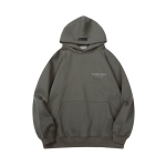 Unisex &Uuml;legabariidiline Huppar Minimalistliku T&auml;hetr&uuml;kiga Pehme Puuvillane Fliisvoodriga Talvine Vabaaja R&otilde;ivas Medium gray