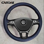 T&auml;ismust Nahast Roolikate Volkswageni VW Amarok T6 California Caravelle Kombi Multivan Transporter 2015- jaoks black thread gray