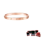 CARTIER LOVE 18K Kuld K&auml;ev&otilde;rud Unisex Roosa Kuld B6079900 17-Original Boxed roosa kuldne v&auml;rv