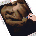 Huacani 5D DIY t&auml;ispuur-teemantmaal Seksikas armastuse ristpistes tikkimismosaiik 30*40 cm