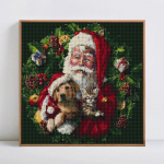 Teemantmaaling T&auml;isringi j&otilde;ulude teemanttikandid Ristpistes teemant 30x30CM