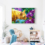 Teemantmaaling t&auml;ispuurkassi teemanttikandid lill teemant Scenic kodukaunistamise tarvikud 20X30CM