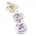 Les Tr&eacute;sors De Lily [F0340] - Pendentif Argent 'Love Chor&eacute;graphie' valge