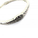 Les Tr&eacute;sors De Lily [J6340] - Bracelet Cr&eacute;ateur 'Cun&eacute;gonde' argent&eacute; h&otilde;be