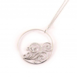 Altesse [L0177] &ndash; valge 'Goddess' h&otilde;bedane kaelakee valge