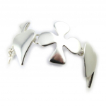 Dolce Vita [N1928] - Bracelet Cr&eacute;ateur 'Jeux de Cartes' argent&eacute; h&otilde;be