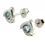 Les Tr&eacute;sors De Lily [P2412] - h&otilde;bek&otilde;rvar&otilde;ngad  Sissi  t&uuml;rkiissinine h&otilde;be (roodiumiga kaetud) - 7x7 mm t&uuml;rkiissinine