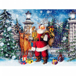 DIY 5D teemantmaal J&otilde;uluvana ristpistega j&otilde;ulupilt t&auml;isringi teemanttikandid 20X30CM