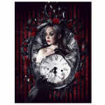 Teemantmaal Ristpistes n&auml;put&ouml;&ouml; T&auml;is&uuml;mmargune isetehtud teemanttikandid 20X30CM