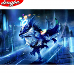 T&auml;ielik teemantmaal 5D teemanttikandid ristpistes mosaiik k&auml;sitsi valmistatud kodukaunistus 20X30CM