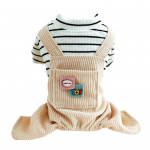 Stiilne koomiksidisain unisex kutsika kombinesoon kassi koerte talveriided s&uuml;giseks XL must valge v&auml;rv