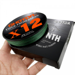 GHOTDA X12 &uuml;litugev, 12 haruga p&otilde;imitud &otilde;ngen&ouml;&ouml;r, 500 m mitmekiuline PE n&ouml;&ouml;r merevee kalastustarbed 1.0 roheline