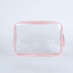 Kaasaskantav l&auml;bipaistev naiste kosmeetikakott veekindel reisimeigikotid Hoiustamine Uus Vannitoa korraldaja Selge t&uuml;druku tualett-tarvete kott 23X7.5X16cm roosa