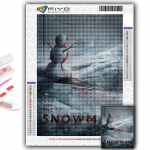 Ristpistekomplekt DIY teemanttikandid j&otilde;ulupuu J&otilde;uluvana lumememm teemantmaal Kodukaunistus Full Round 20X30CM