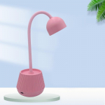 Kaasaskantav Lotus USB-pistikupesaga k&uuml;&uuml;nekunstniku lambi vaas, mis on disainitud mittesalvestatav 24 W UV-LED k&uuml;&uuml;nevalgusti s&otilde;rme kuivatamiseks roosa