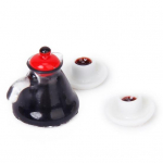 3 tk mini kohvikannu tassi m&auml;nguasja miniatuurne mudel 1/12 1/6 nukumaja tarvikutele