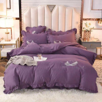 Neljaosaline talvine voodipesukomplekt Kvaliteetsest paksendatud puuvillast twin 4pcs