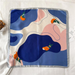 2022. aasta siidist r&auml;tik, prinditud pear&auml;tt, kassikarva m&auml;his, kaelar&auml;t, naiste satiinist ruudukujuline sall naistele peapael Foulard hijab bandana