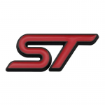 3D metallist ST auto rooliratta embleemi kleebis ST Focus x 2 3 Kuga FIESTA MONDEO VIGNALE ECOBOOST KUGA Auto Car Styling jaoks punane