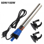 50W/100W reguleeritava temperatuuriga termostaadi k&uuml;ttekeha akvaariumi soojendusvarras 220V EU pistik paagi vee soojendamiseks akvaariumi tarvikud 50W