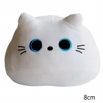 8 cm Kawaii musta kassi padi pl&uuml;&uuml;sist nukum&auml;nguasjad Armsad kingitused poistele T&uuml;drukutele S&otilde;brad kaunistavad lapsi valge