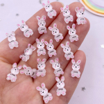 50 tk Vaigu v&auml;rviline Mini LOVE Crystal Pink Rabbit Art Flatback Rhinestone k&uuml;&uuml;nte aplikatsiooniks DIY pulmade v&auml;ljal&otilde;igete albumi kaunistamiseks