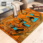 Vana-Egiptuse kultuur 3D-matid kodu elutuppa Retro-dekoratiivsed vaibad Magamistoa k&auml;snmatt vannitoa p&otilde;randale m&otilde;eldud vaipade uksematt 120x160cm 1pcs