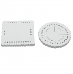 (Nikita) 2 tk &uuml;mmargune kandiline Kumihimo p&auml;rlimisn&ouml;&ouml;ri ketta punumisplaat DIY palmik One Size valge