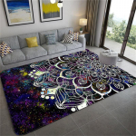 Avaleht V&auml;rviline t&auml;hetaevas Mandala suur vaip Elutuba P&otilde;randamatt T&uuml;druk Magamistoa Vaip Vannitoamatt Uksematt Kaunistus Chambre Femme 50cm x 80cm