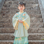 Hanfu t&uuml;druk Hiina stiilis riidest suvekleit Antiik Tang &uuml;likond super haldja kost&uuml;&uuml;m kleit v&auml;ikese t&uuml;druku merineitsi printsessi seelik aluspesu XS beige