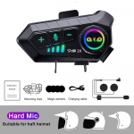 YP10 mootorrattakiiver sisetelefon Bluetooth 5.3 peakomplekt 300M intercomunicador ratsutamine traadita sisetelefon veekindel muusikapleier k&otilde;rvaklapid Hard Mic