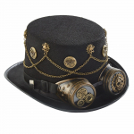 Steampunki m&uuml;ts Steampunki peak&uuml;barad meestele koos prillidega Steampunk ajar&auml;nduri m&uuml;ts Steampunk aksessuaarid Halloweeni pidu punane