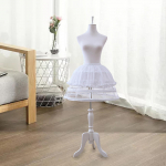 Cage Hoop Seelik Alusseelik Crinoline Alusseelik Pannier Naiste Hoops valge