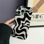 Ebaregulaarse ruudulise sebra mustriga telefoni&uuml;mbris iPhone 13 Pro 11 12 13 Pro Max 14 Plus pehme kaanega armsad silikoonist &uuml;mbrised For iPhone 12Pro