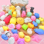 50-5 TK Kawaii Squishies Mochi Anima Squishy m&auml;nguasjad lastele Stressivastased pallid pigistavad peo&otilde;htud soosivad stressi leevendavaid m&auml;nguasju s&uuml;nnip&auml;evaks MYY 100pcs