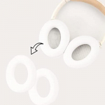 Silikoonist k&otilde;rvapatjade kattekaitse Bose QuietComfort 15 QC25 QC35 QC45 jaoks, higikindel ja pestav k&otilde;rvapadjakate QC15, 25, 35, 45 jaoks valge