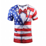 Fashion Tee Top Sleeve &Uuml;mmarguse &uuml;likonna lipsuga 3D T-s&auml;rk 3XL