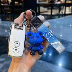 TPU auto v&otilde;tme&uuml;mbrise kate Suzuki Swifti jaoks Suzuki Grand Vitara Swift SX4 S-Cross XL-7 Shell Fob hoidiku v&otilde;tmehoidja kaitsega set1 valge