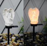 P&auml;ikeseenergia aialamp Vaigu ingli kuju V&auml;lisaia Euroopa maastiku dekoratiivlamp white angel