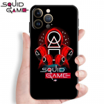 Squid m&auml;ngu telefoni&uuml;mbris Apple iPhone 13 12 11 Pro Mini X XR XS Max 5 5S 6 6S 7 8 Plus SE 2020 vedelas silikoonist musta tagap&otilde;hja jaoks 13
