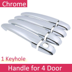 for Toyota AE10 10 2003~2008 Chrome Door Handle Cover Car Accessories Stickers Trim Set of 4Door 2004 2005 2006 No Button 4 Door gray